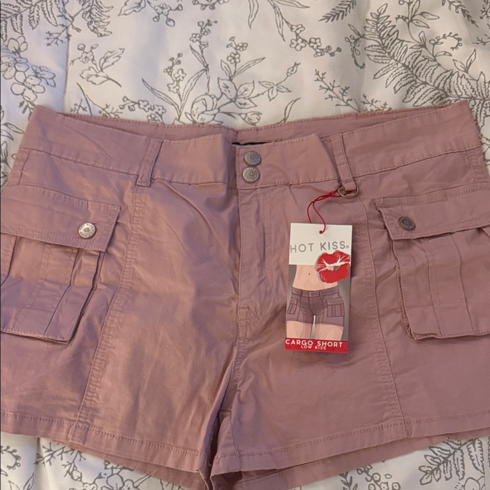 Hot Kiss Women's Mauve Cargo Shorts
